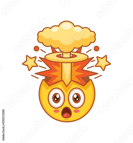 Mind Blown Comedic Explosion Emoji