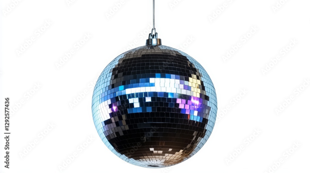 Fototapeta premium a black disco ball hanging