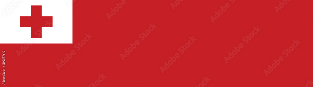 Tonga flag long banner digital vector illustration Tonga flag long banner digital vector illustration