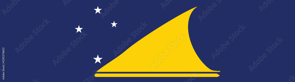 Tokelau flag long banner digital vector illustration Tokelau flag long banner digital vector illustration