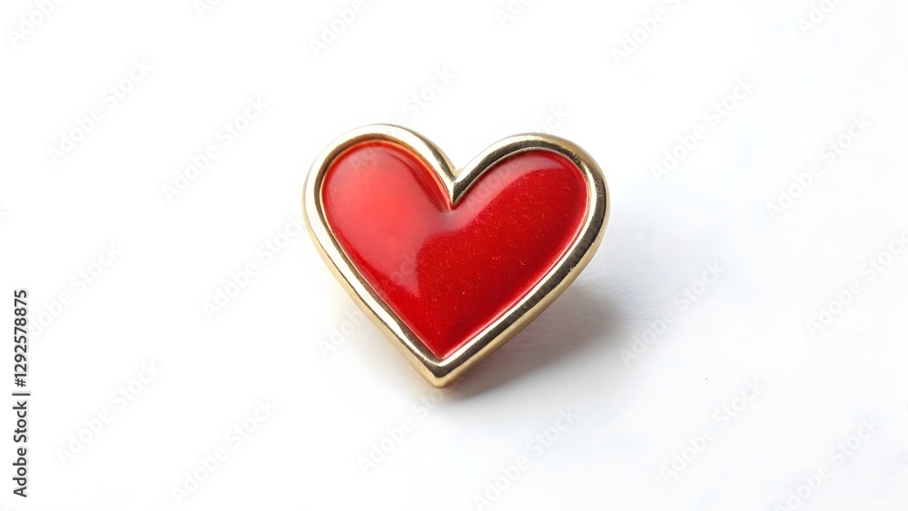Red Heart Enamel Pin Red Heart Enamel Pin