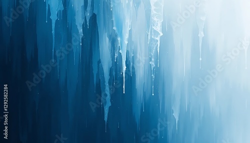 Abstract Ice Formation, A Stunning Display of Frozen Water Artwork