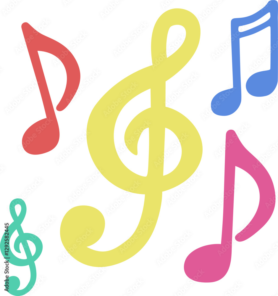 treble clef and notes treble clef and notes