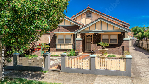 Photography Old Restored Federation Suburban Sydney Double Brick with terrecotta Roof tiles