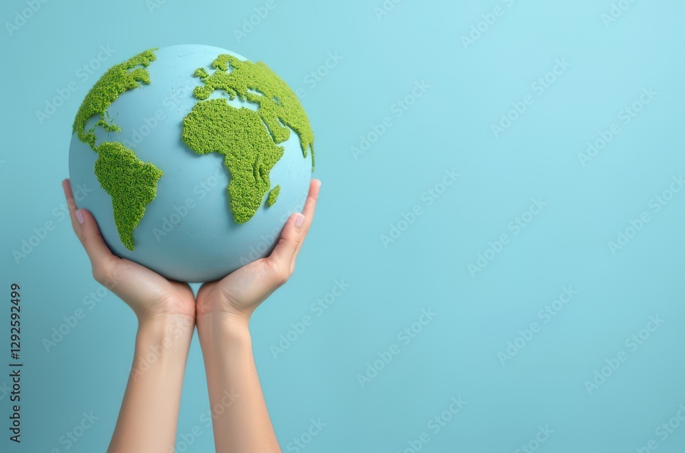 Environmental awareness through close-up global impact conceptual art Environmental awareness through close-up global impact conceptual art