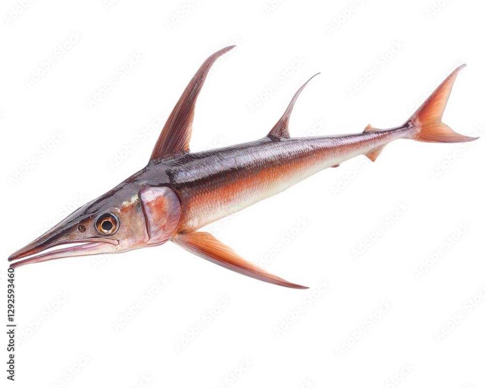 vibrant swordfish with long bill, showcasing its unique features against transparency background. This striking fish is known for its speed and agility in ocean vibrant swordfish with long bill, showcasing its unique features against transparency background. This striking fish is known for its speed and agility in ocean