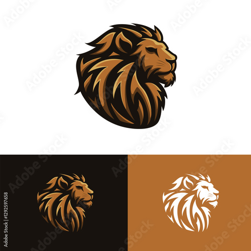 lion logo mascot design vector illustration for your business