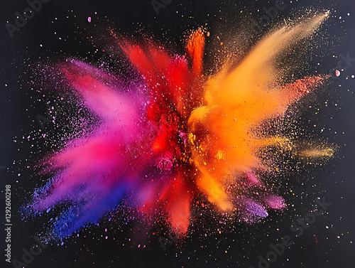 Explosive color burst art studio abstract photography dark background dynamic viewpoint vibrant concepts