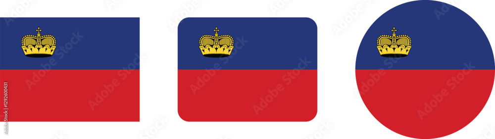 Obraz premium Lesotho Flag Designs in Various Shapes