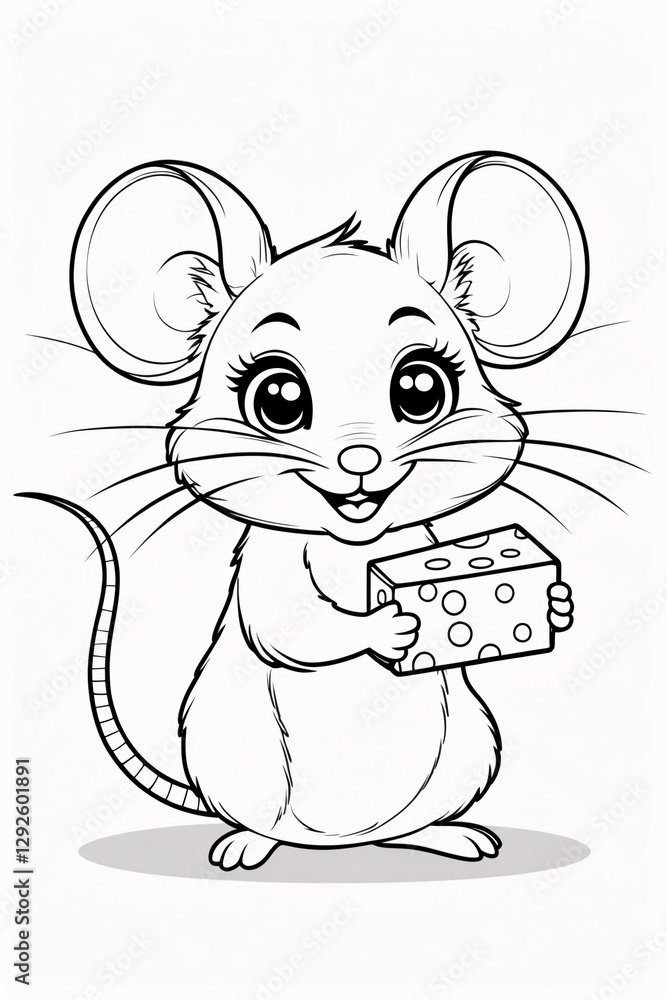 Adorable Baby Mouse Line Art for Kids Book Covers and Fun Coloring Pages Designed to Inspire Creative Learning and Imagination in Children Drawing Illustration with Heart and Flowers Garden Adorable Baby Mouse Line Art for Kids Book Covers and Fun Coloring Pages Designed to Inspire Creative Learning and Imagination in Children Drawing Illustration with Heart and Flowers Garden