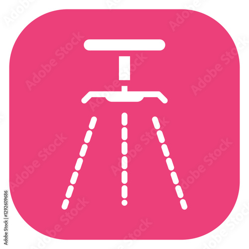 Colorful Glyph Ceiling Fire Sprinkler Square Icon