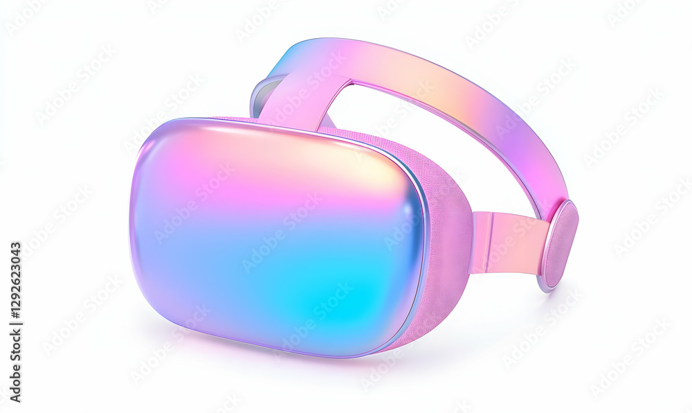Modern Advanced Virtual Reality Headset with Colorful Design