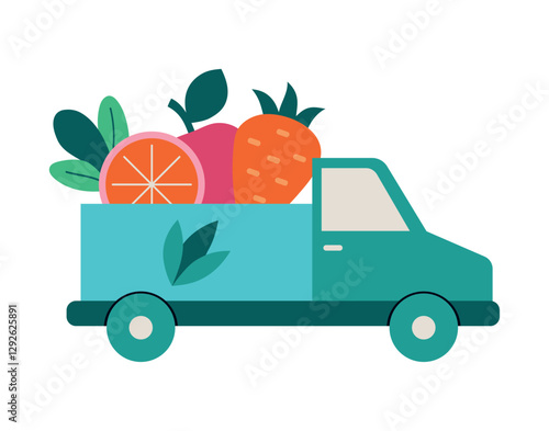 Special Delivery Fresh Produce Truck Shipping
