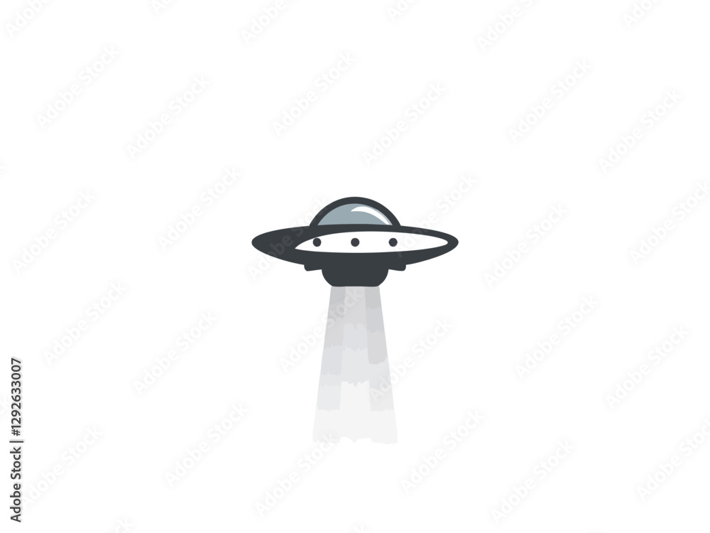 Simple, minimalist logo of a space UFO, in black on a white background Simple, minimalist logo of a space UFO, in black on a white background