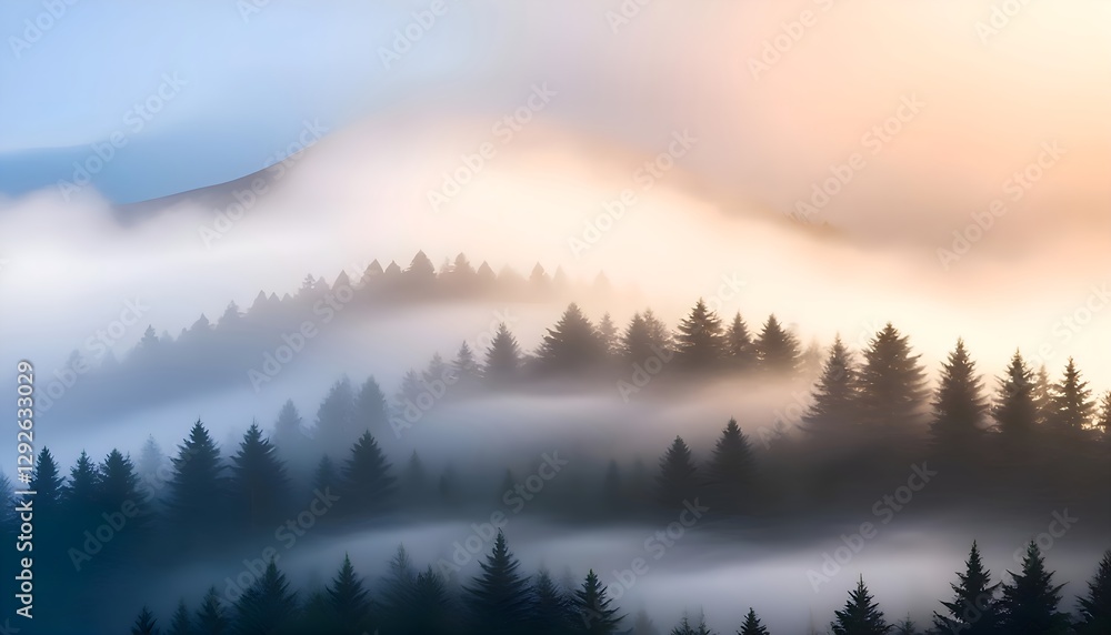 Fototapeta premium fog in the mountains