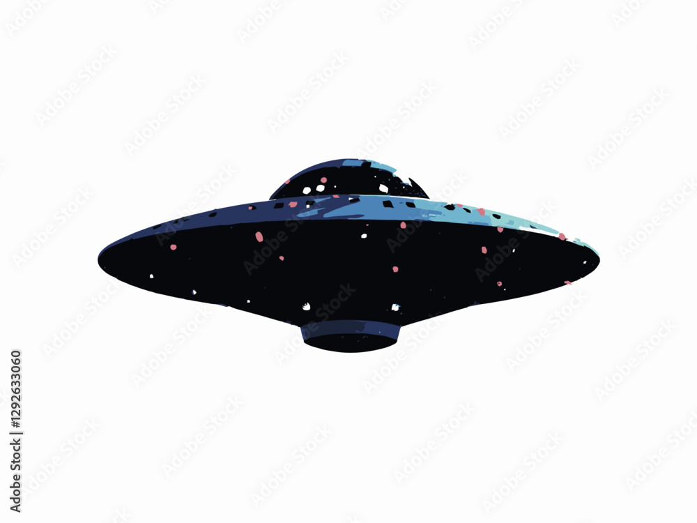 Simple, minimalist logo of a space UFO, in black on a white background Simple, minimalist logo of a space UFO, in black on a white background
