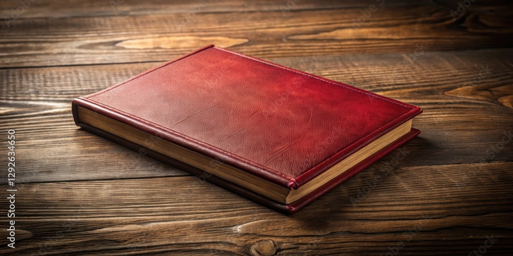 Classic French legal code book with red leather cover on a wooden desk , official documents, law, official documents, law Classic French legal code book with red leather cover on a wooden desk , official documents, law, official documents, law