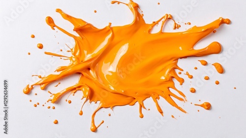 vibrant orange paint splash for creative projects