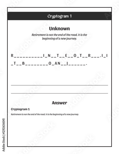 Cryptogram 1