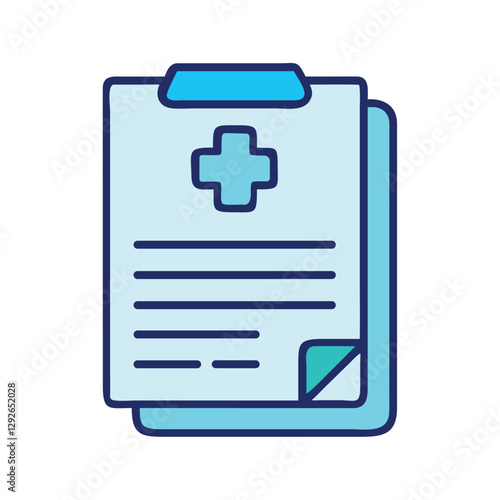 Pharmaceutical Industry Medical Patient File Icon