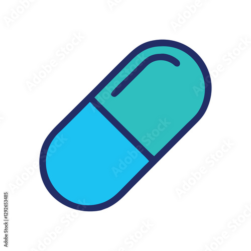 Pharmaceutical Industry Medical Capsule Icon