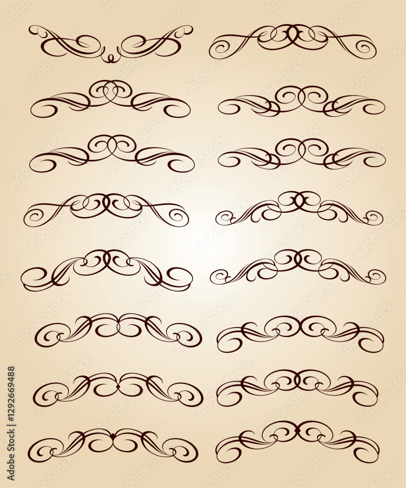 Obraz premium 3625.eps set of decorative elements for design