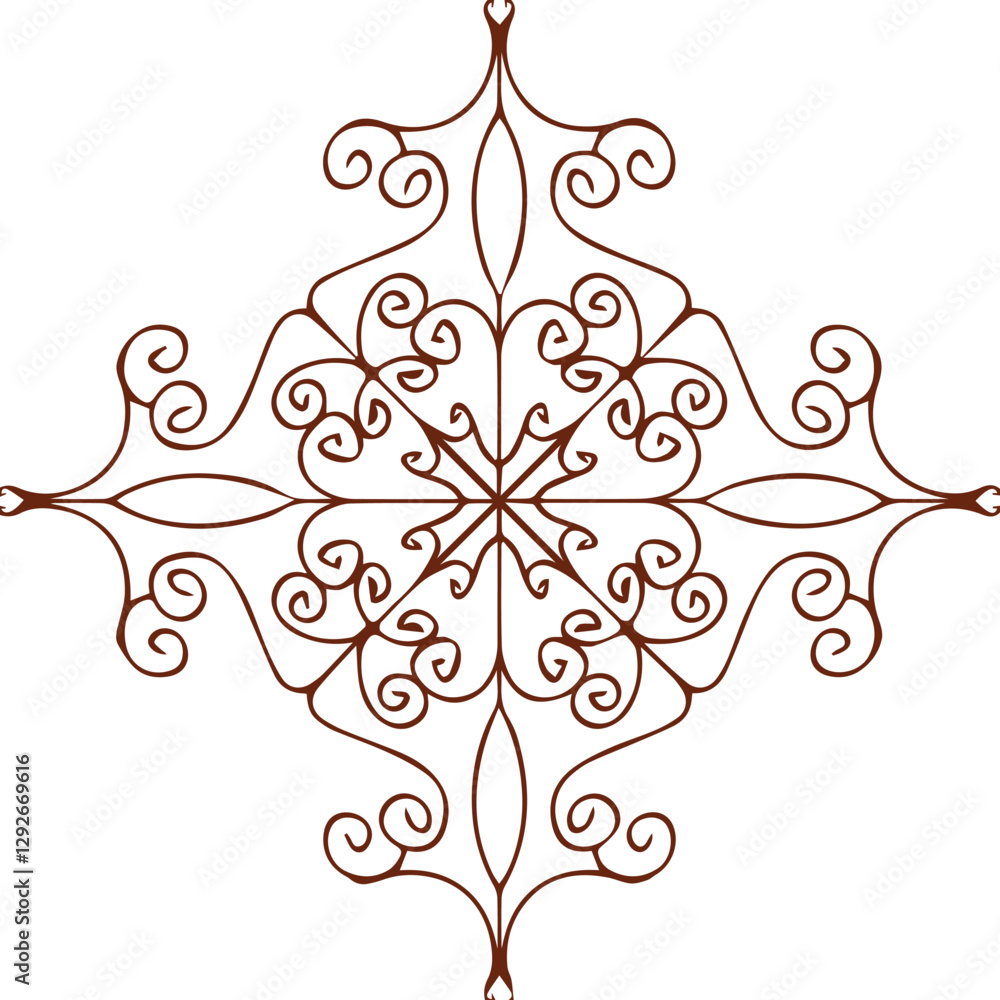 Beautiful flower art and mandala vector design Beautiful flower art and mandala vector design