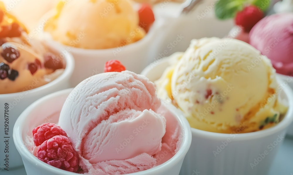 Italian traditional ice cream shop, Generative AI Italian traditional ice cream shop, Generative AI