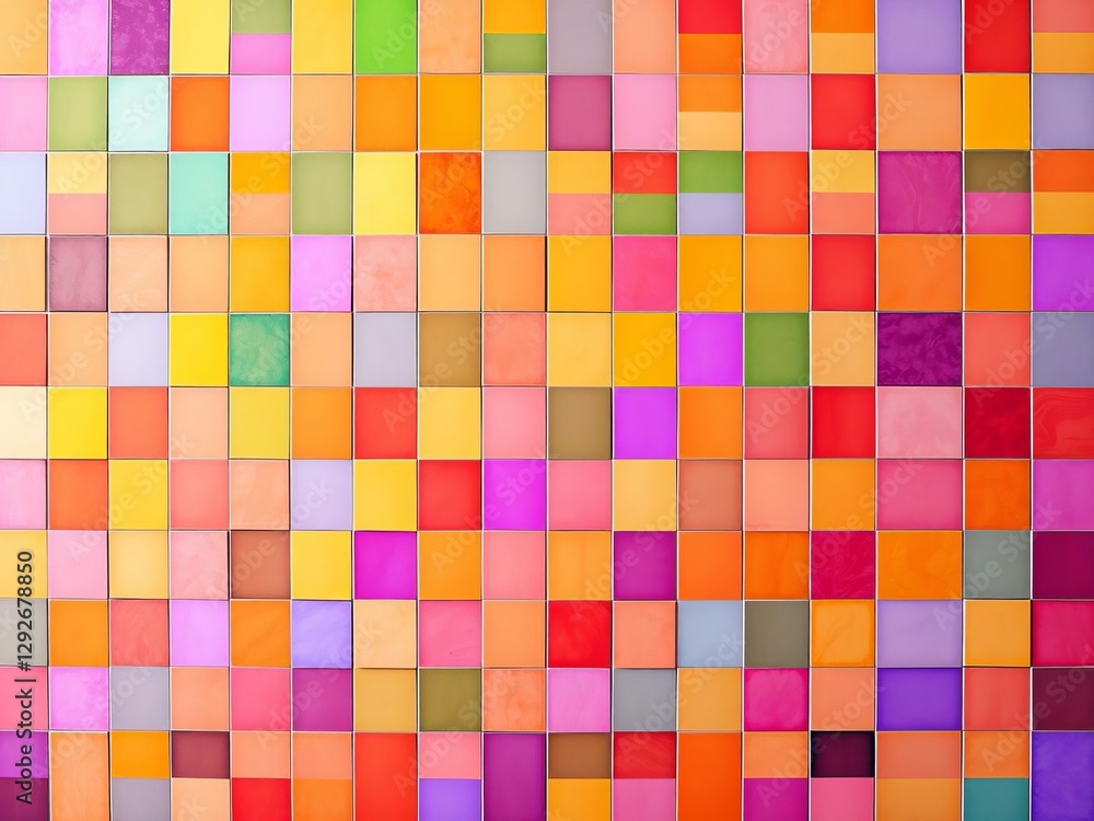 Abstract geometric color test wall with a variety of vibrant hues and shades, background, contrast Abstract geometric color test wall with a variety of vibrant hues and shades, background, contrast
