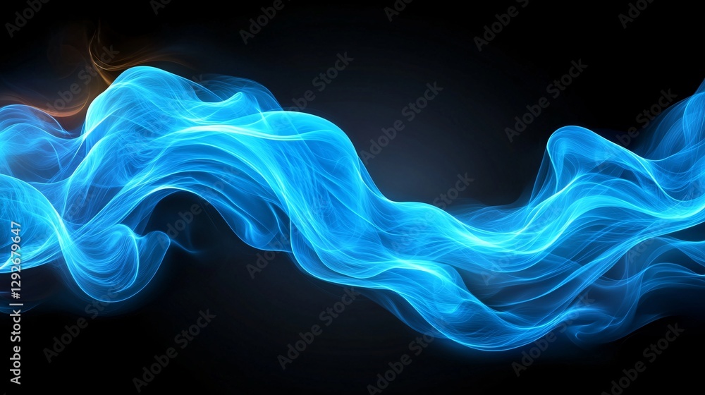 captivating blue waves of light against a dark background captivating blue waves of light against a dark background