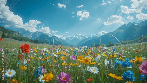 meadow with flowers