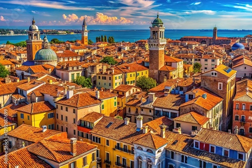 Wallpaper Mural Stunning digital Venetian roofscapes. Torontodigital.ca