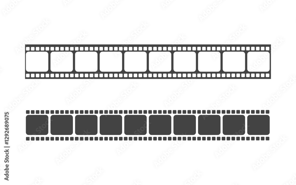 Filmstrip video cinema icon Logo design illustration Filmstrip video cinema icon Logo design illustration