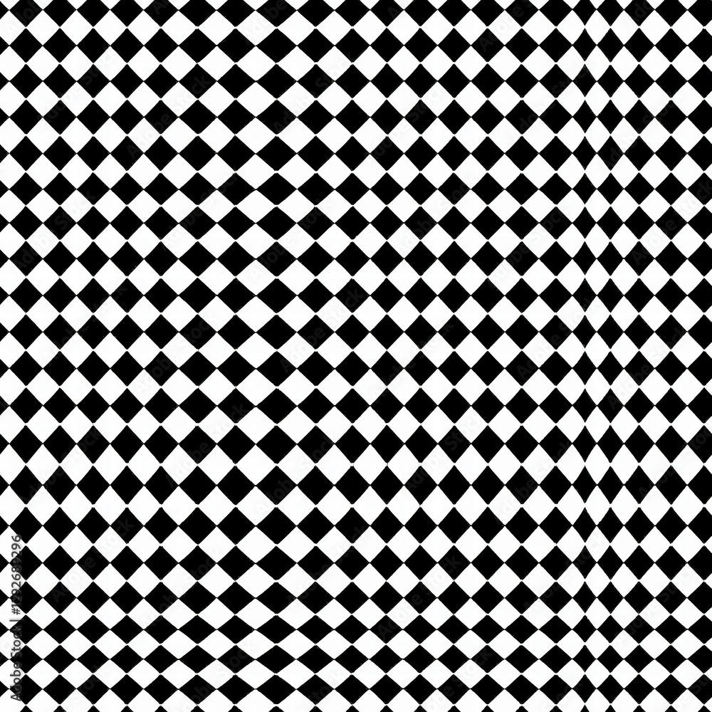 Striking black and white checkered pattern offering a bold visual statement for creative projects Striking black and white checkered pattern offering a bold visual statement for creative projects