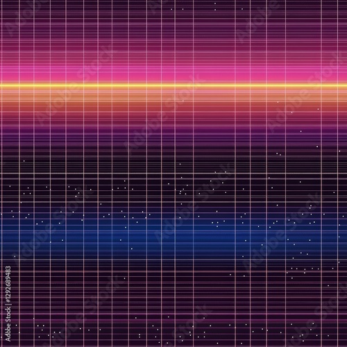 Flowing wave of sound representing musical vibrations in an artistic and abstract visual form