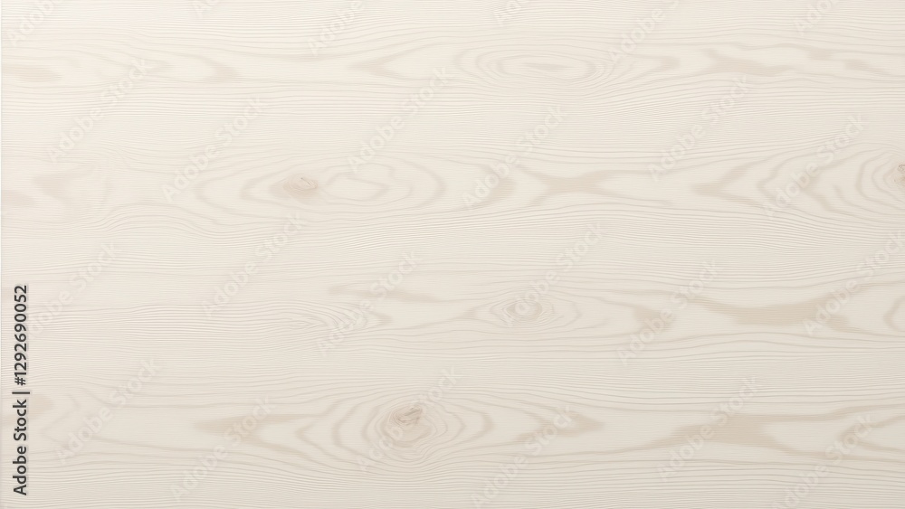 Naklejka premium White oak veneer with a light, natural wood grain pattern, ideal for furniture and interior design.