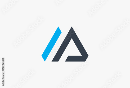 Free Download Abstract Triangle Logo. Minimalist Geometric shapes Logotype Template. Modern Vector Design usable for Corporate, Business, Branding, Identity that Related with Triangle, trinity, pyramid, a, a letter - GFXLoad