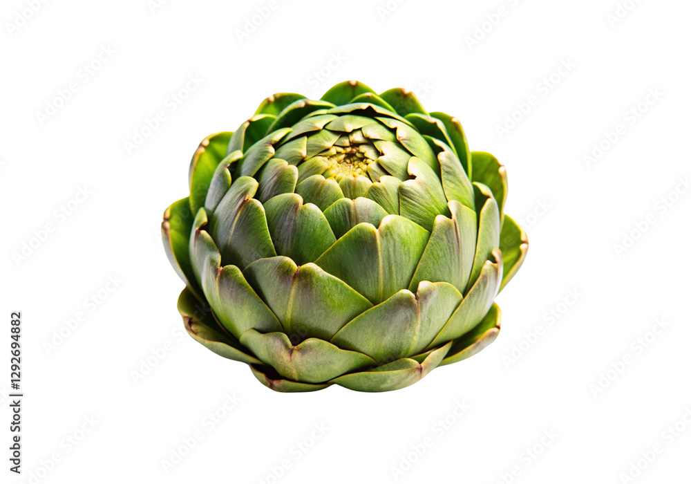 Obraz premium Organic Artichoke PNG Clipart with Transparent Background