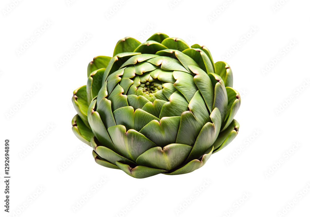 Obraz premium Organic Artichoke PNG Clipart with Transparent Background