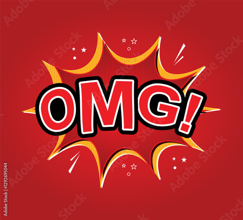 Vector omg speech bubble