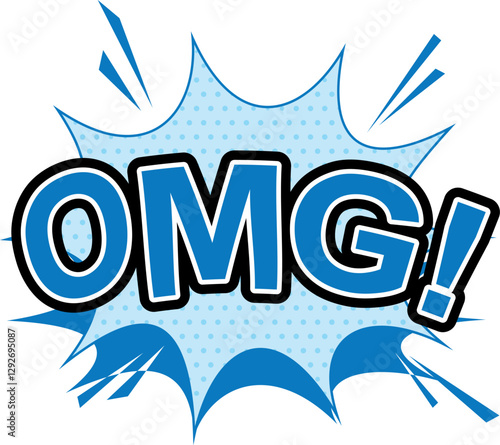 Vector omg speech bubble