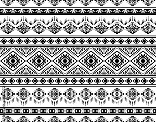 Geometric ethnic oriental seamless pattern traditional Design for background,carpet,wallpaper.clothing,wrapping,Batik fabric,Vector illustration.embroidery style, sadu