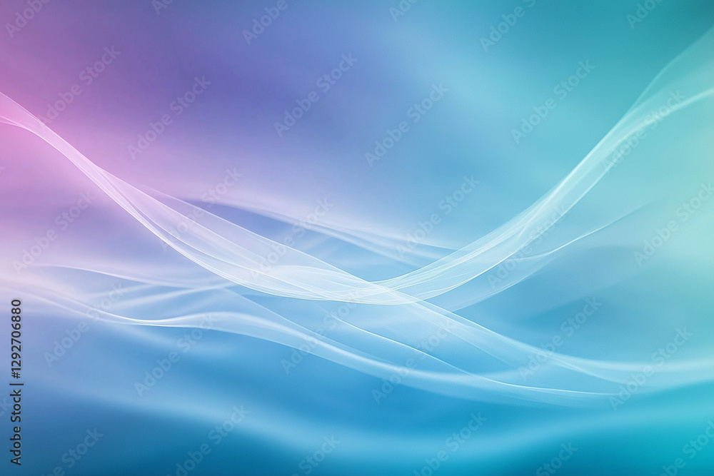 Abstract Background with Flowing Light Waves in Pastel Blue and Purple Abstract Background with Flowing Light Waves in Pastel Blue and Purple
