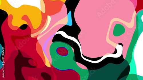 Colorful abstract psychedelic fluid background for summer music festival	