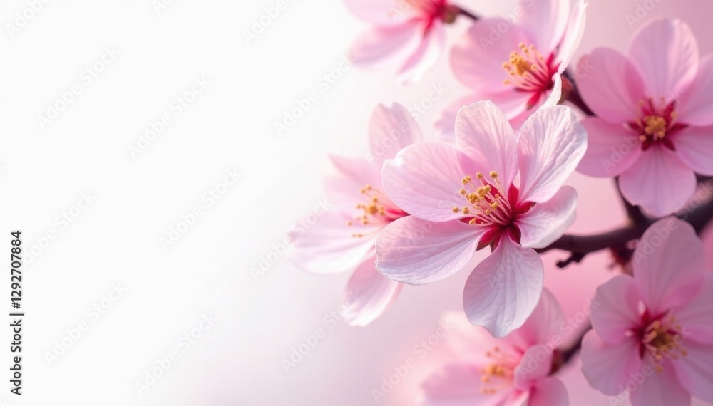 Full bloom sakura, ethereal beauty against pure white, nature, white background, isolated Full bloom sakura, ethereal beauty against pure white, nature, white background, isolated