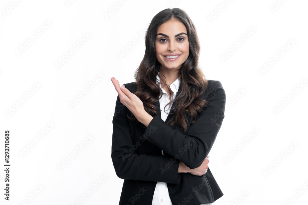 Woman point at copy space, showing copyspace pointing. Promo, girl showing advertisement content gesture, pointing with hand recommend product. Isolated background. Woman point at copy space, showing copyspace pointing. Promo, girl showing advertisement content gesture, pointing with hand recommend product. Isolated background.