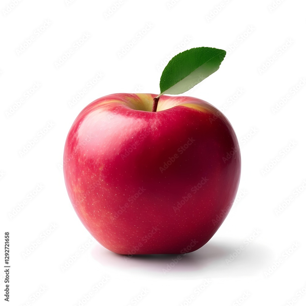 Isolated with white background about red apple Isolated with white background about red apple