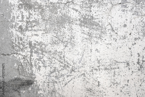 Grunge concrete wall white and grey color for texture vintage background..