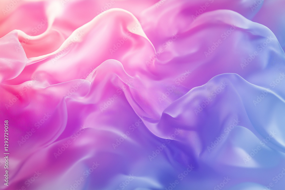 Obraz premium purple silk background Flowing Abstract Background with Soft Pink and Purple Waves