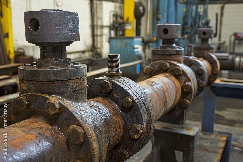 The primary water supply pipe is iron The primary water supply pipe is iron